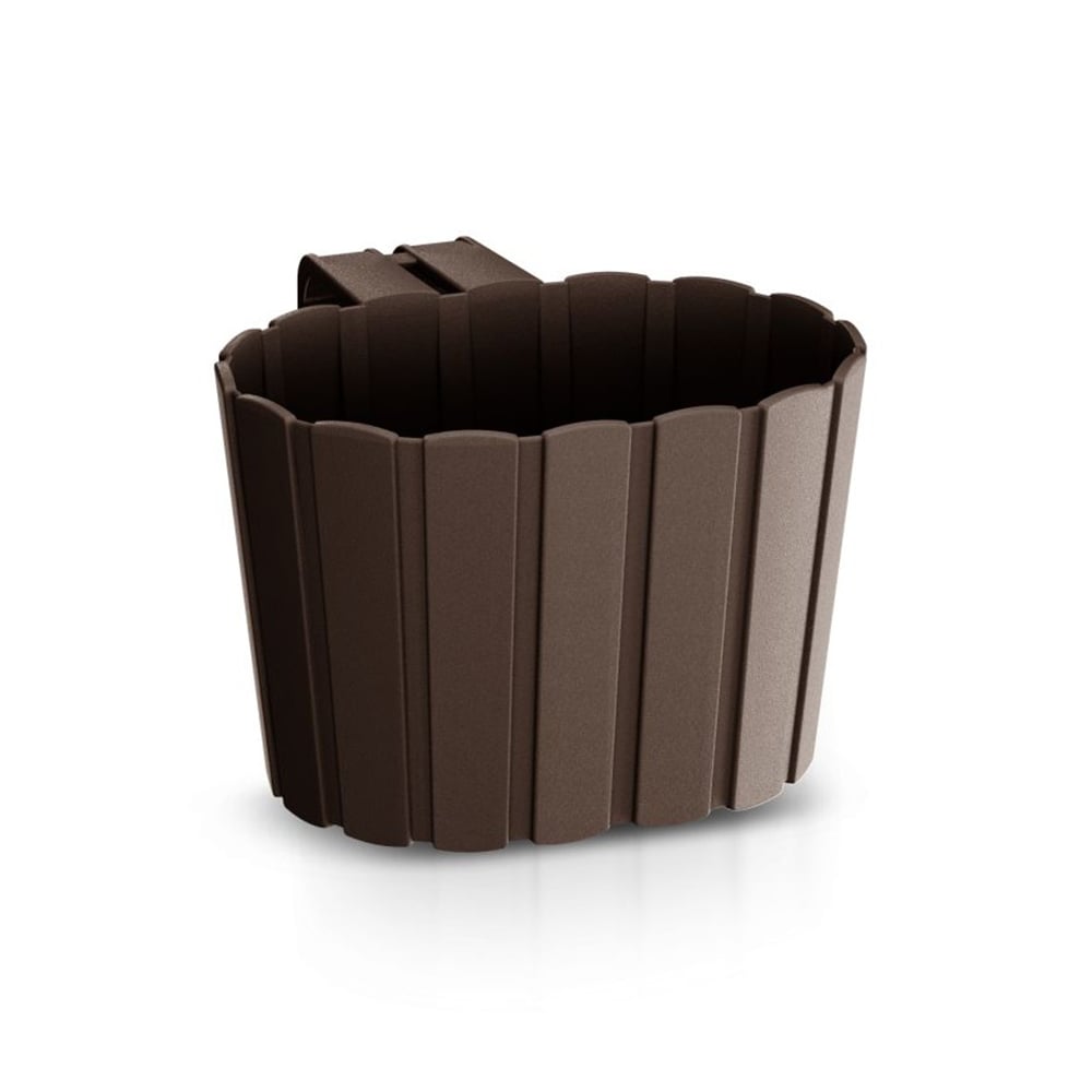 Горшок для цветов Prosperplast Boardee Hook навесной 13 см Коричневый (25722-222)