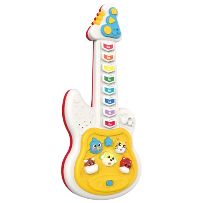 Детский музыкальный инструмент Гитара 800 звуки животных 4 режима английский язык (113571)
