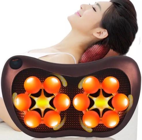 Роликова масажна подушка Massage Pillow CHM-8028 для спини і шиї 8 роликів - фото 5
