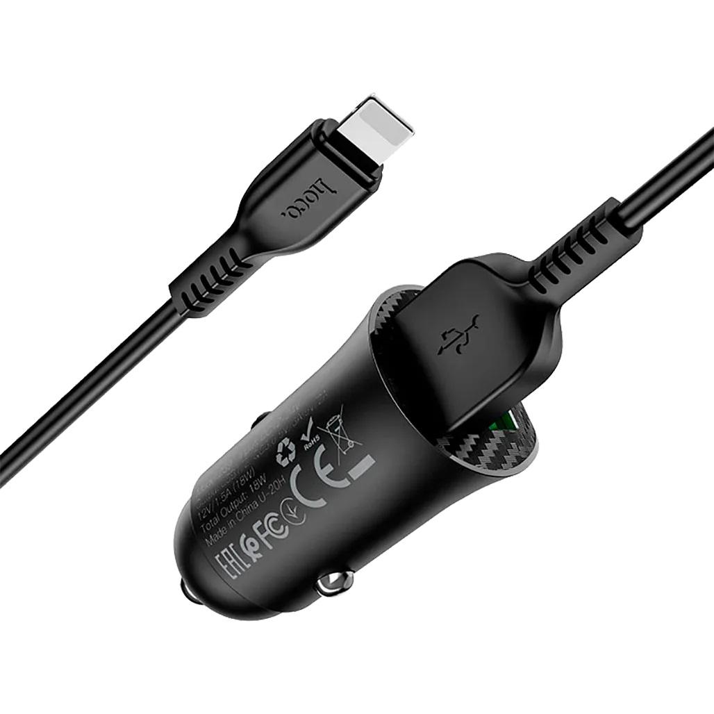 Зарядний пристрій Hoco Z39 lightning QC3.0 2USB/18W (Z39) - фото 2