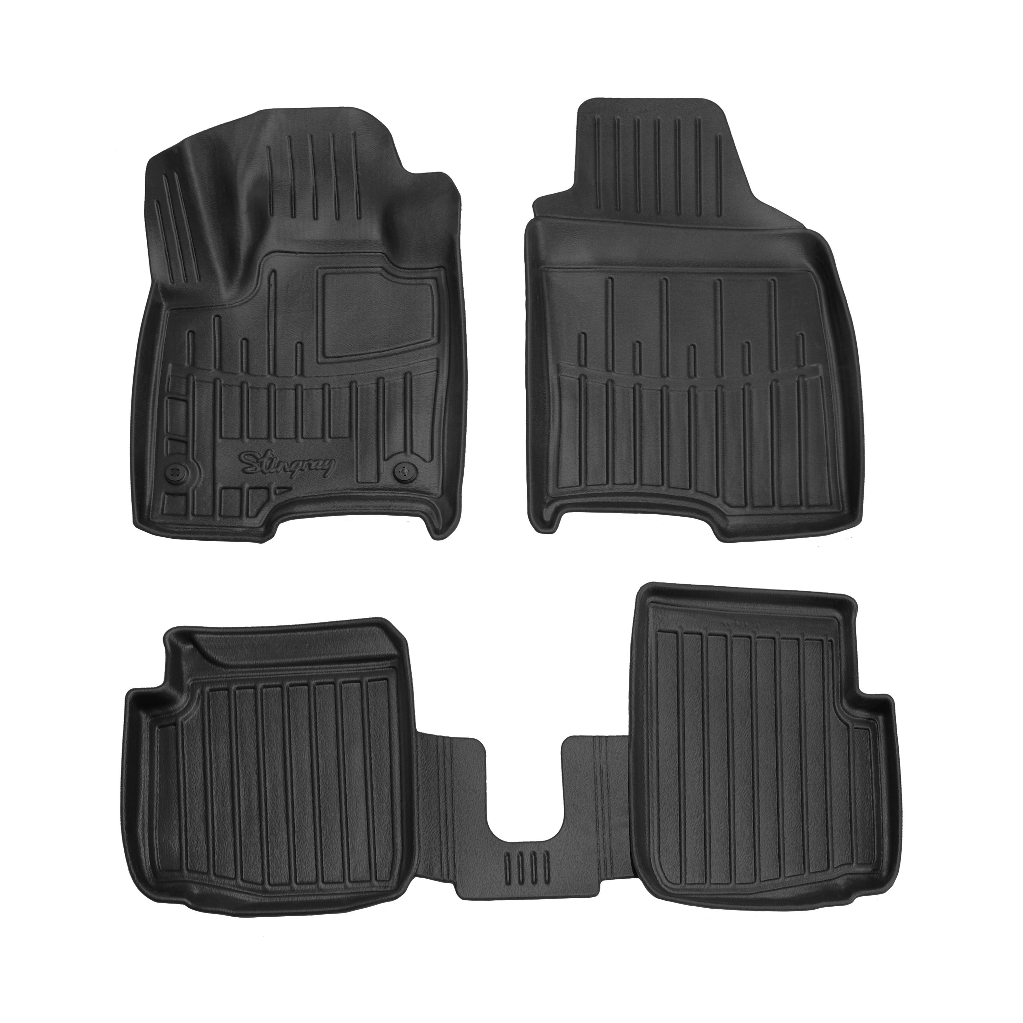 Коврики Stingray 3D для Fiat Panda 2011-2023 рр. полиуретан 4 шт. Черный (158240)