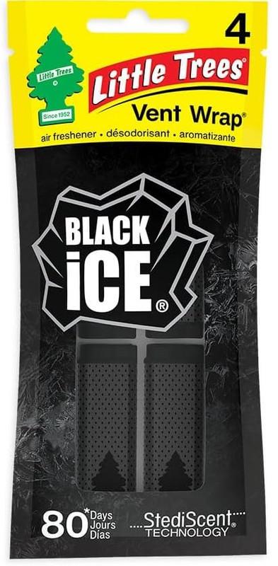 Ароматизатор автомобільний для вентиляційних отворів Little Trees Black Ice в упаковці 4 шт. Ароматизатор автомобільний для вентиляційних отворів Little Trees Black Ice в упаковці 4 шт.