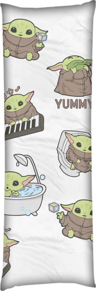 Подушка дакимакура Baby Yoda 40x100 см (13531693)