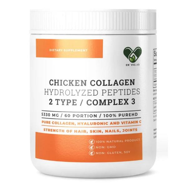 Коллаген Envie Lab Chicken Collagen Complex 3 Type 2 320 г 60 порций Pure (000022288)