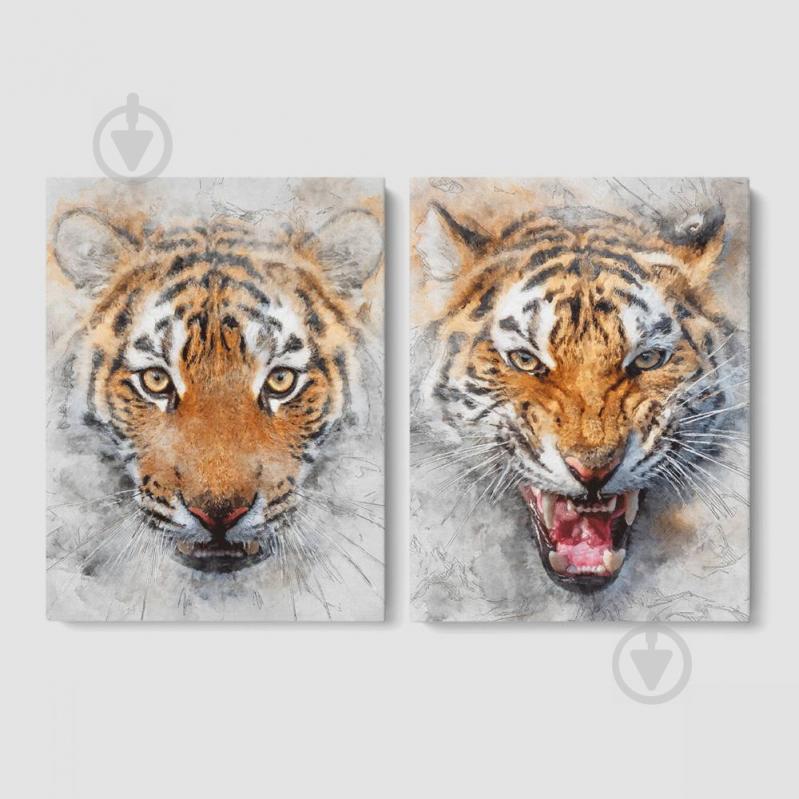 Модульная картина из двух частей Tigers Malevich Store 153x100 см (MK21220)