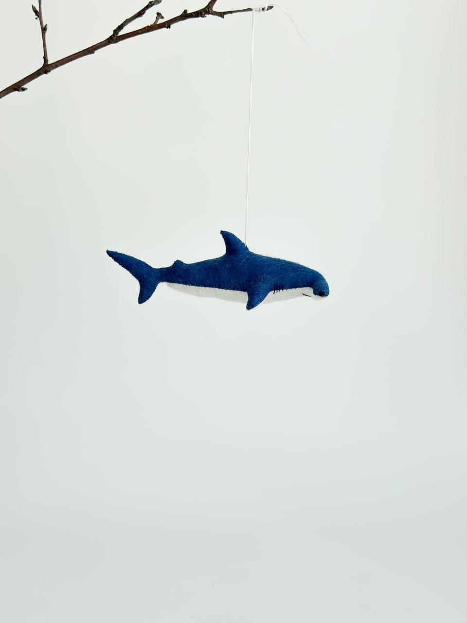 Мягкая игрушка фетровая Синий кит ручная работа (29472388) - фото 4 Мягкая игрушка фетровая Синий кит ручная работа (29472388) - фото 4