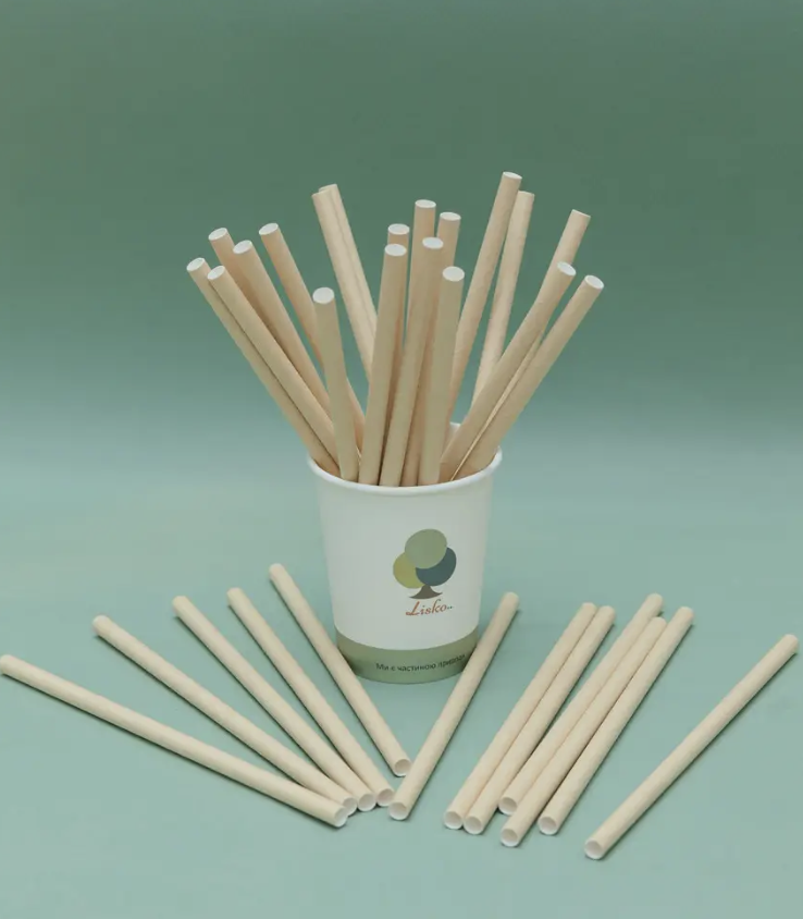 Трубочки бумажные крафт 50 шт/уп. 8х197 мм - фото 1 Трубочки бумажные крафт 50 шт/уп. 8х197 мм - фото 1