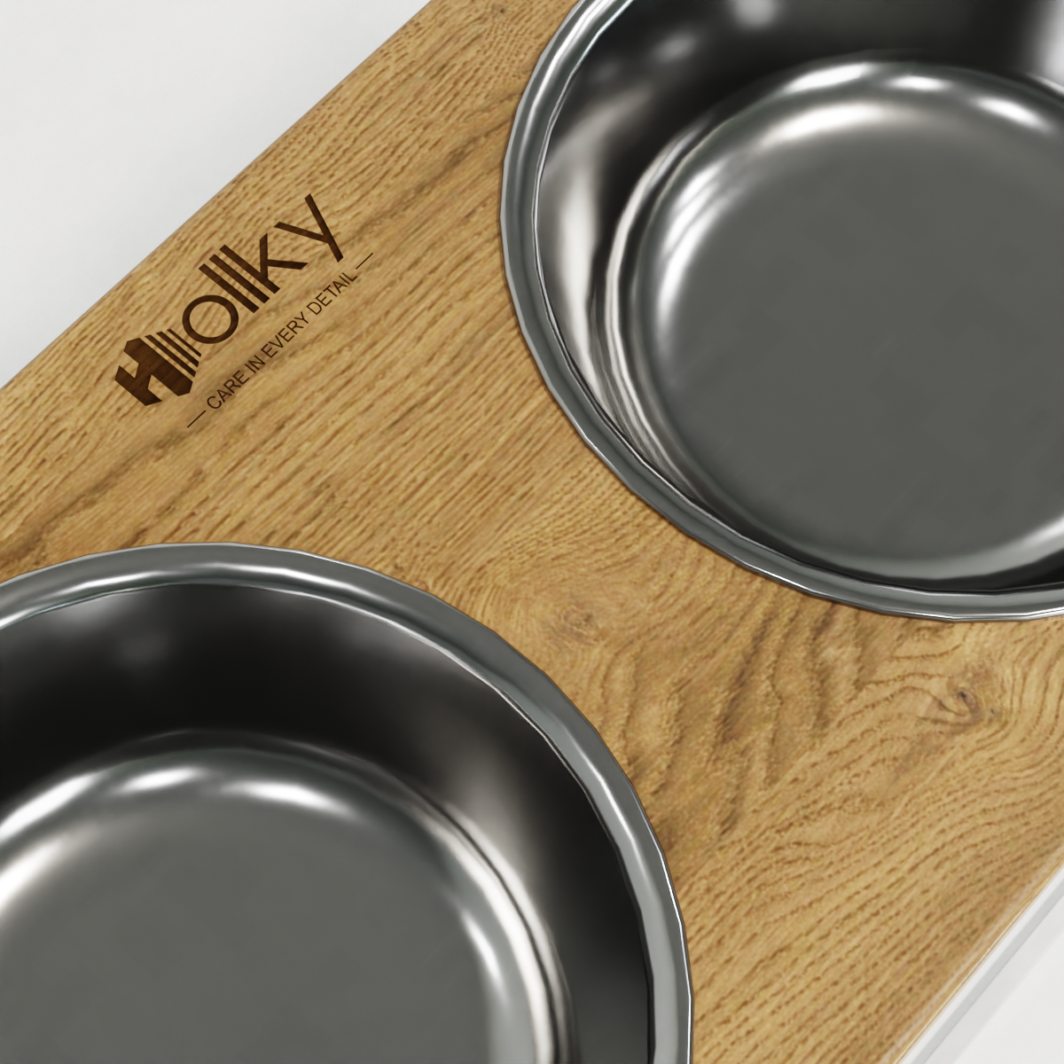 Миски на подставке для очень больших собак Hollky Base XXL40 2х2,8 л (BXXL40-643240-WHNT) - фото 7 Миски на подставке для очень больших собак Hollky Base XXL40 2х2,8 л (BXXL40-643240-WHNT) - фото 7