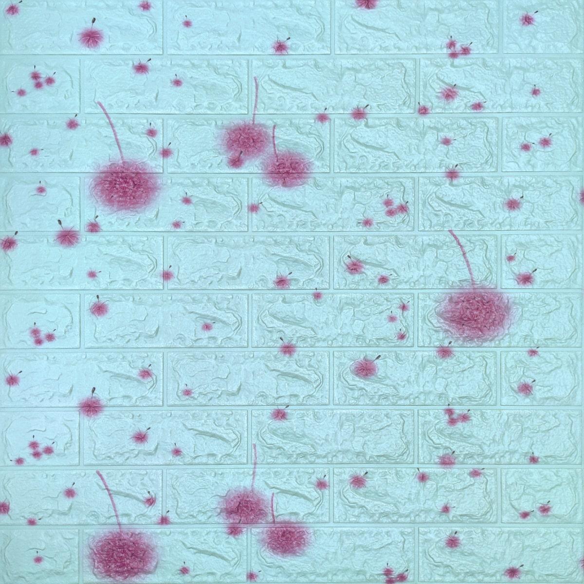 3D-панель Одуванчики на самоклеющейся основе 700х770х4 мм Голубой (SW-00001362)