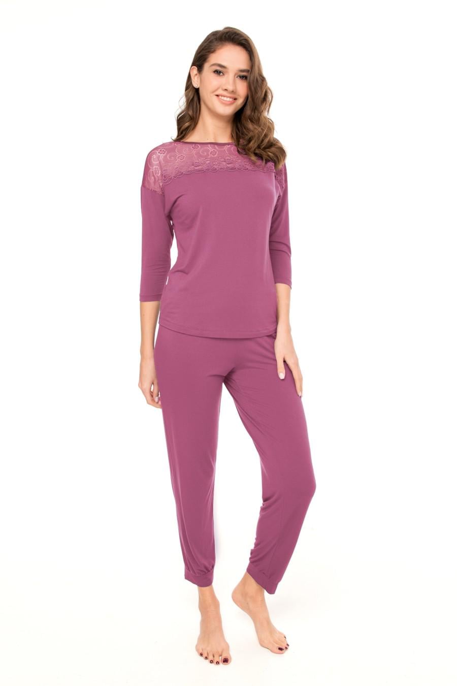 Комплект Anabel Arto блуза/брюки р. 48/XL Серо-лиловый (66188) Комплект Anabel Arto блуза/брюки р. 48/XL Серо-лиловый (66188)