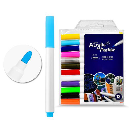 Маркеры акриловые 12 цв. - фото 2 Маркеры акриловые 12 цв. - фото 2