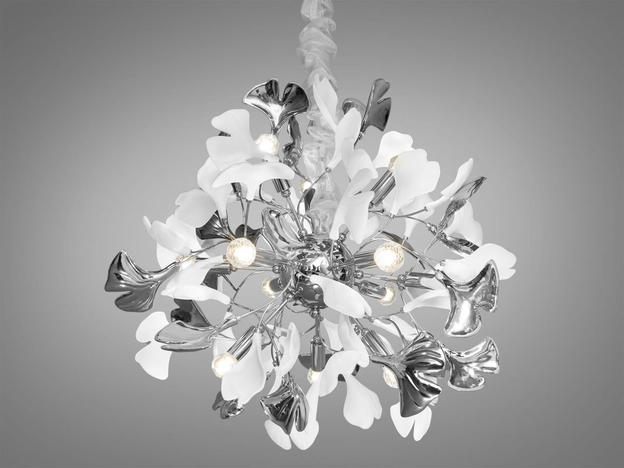 Люстра Loft EcoLed на 16 ламп 7161-12P HR Серебристый