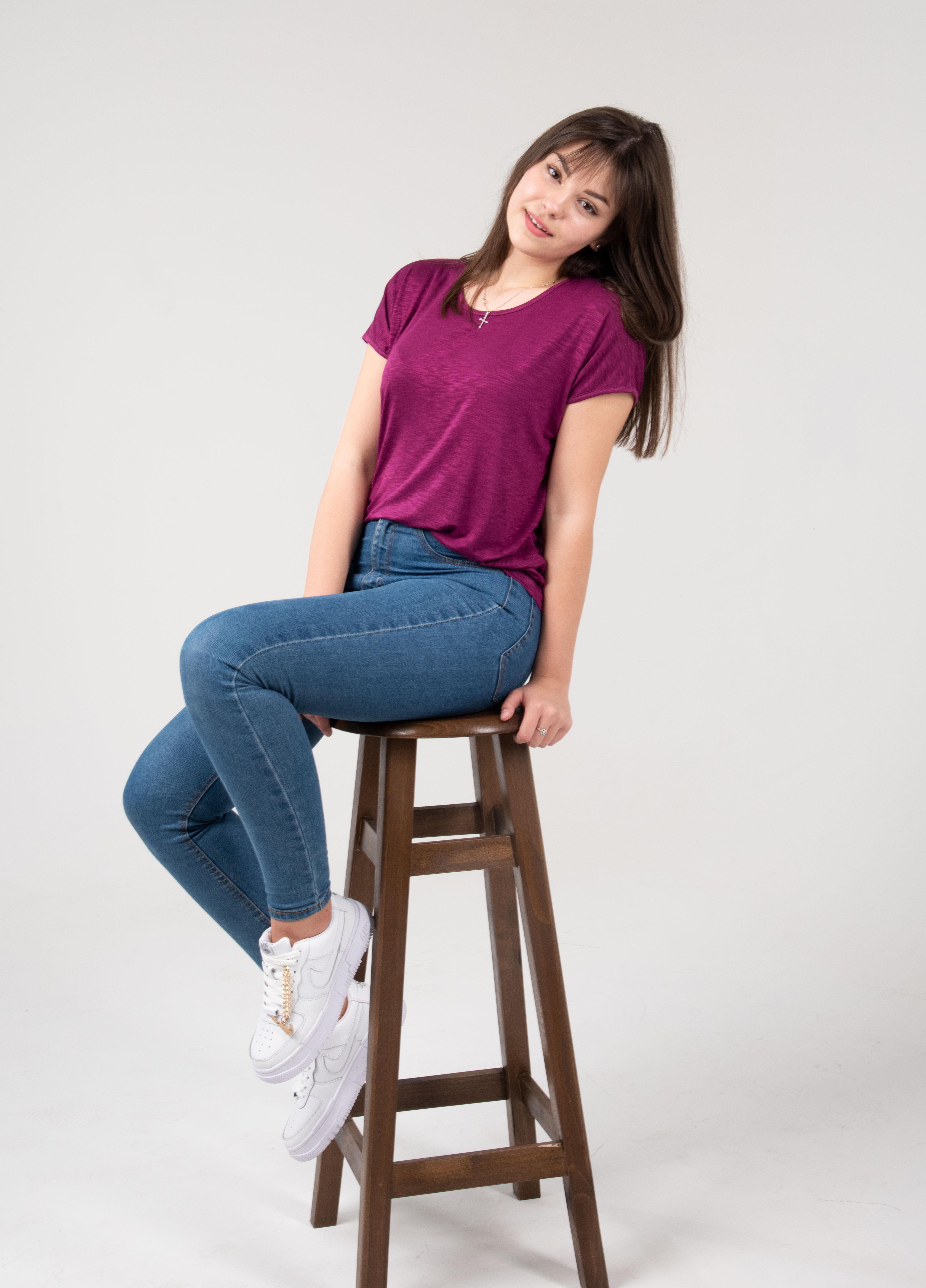 Футболка женская Наталюкс M Фиолетовый (8023502471131) - фото 4 Футболка женская Наталюкс M Фиолетовый (8023502471131) - фото 4