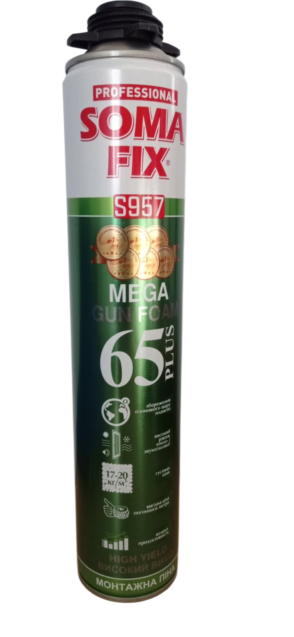 Піна монтажна Soma Fix проф MEGA всесезон 850 мл t від 0 C до +35 C (31946885)