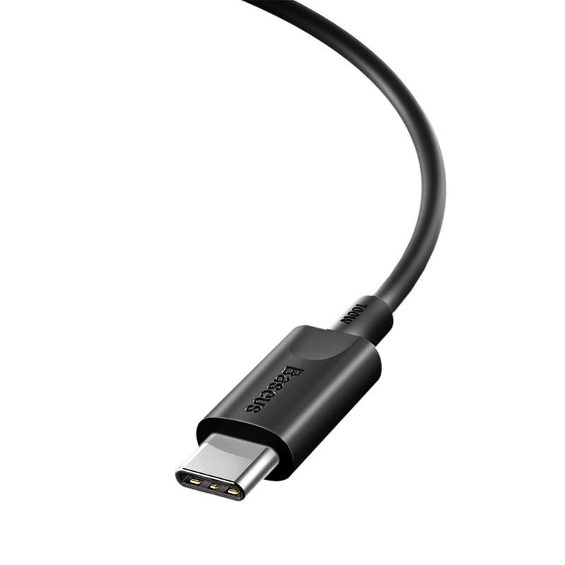 Кабель BASEUS Type-C на Type-C Xiaobai series fast charging Cable 1,5 м 100W 20V 5A Black - фото 2