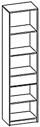 Пенал Мебель-Сервіс 1Ш Tips Дуб самоа/Белый (27138061) - фото 3 Пенал Мебель-Сервіс 1Ш Tips Дуб самоа/Белый (27138061) - фото 3
