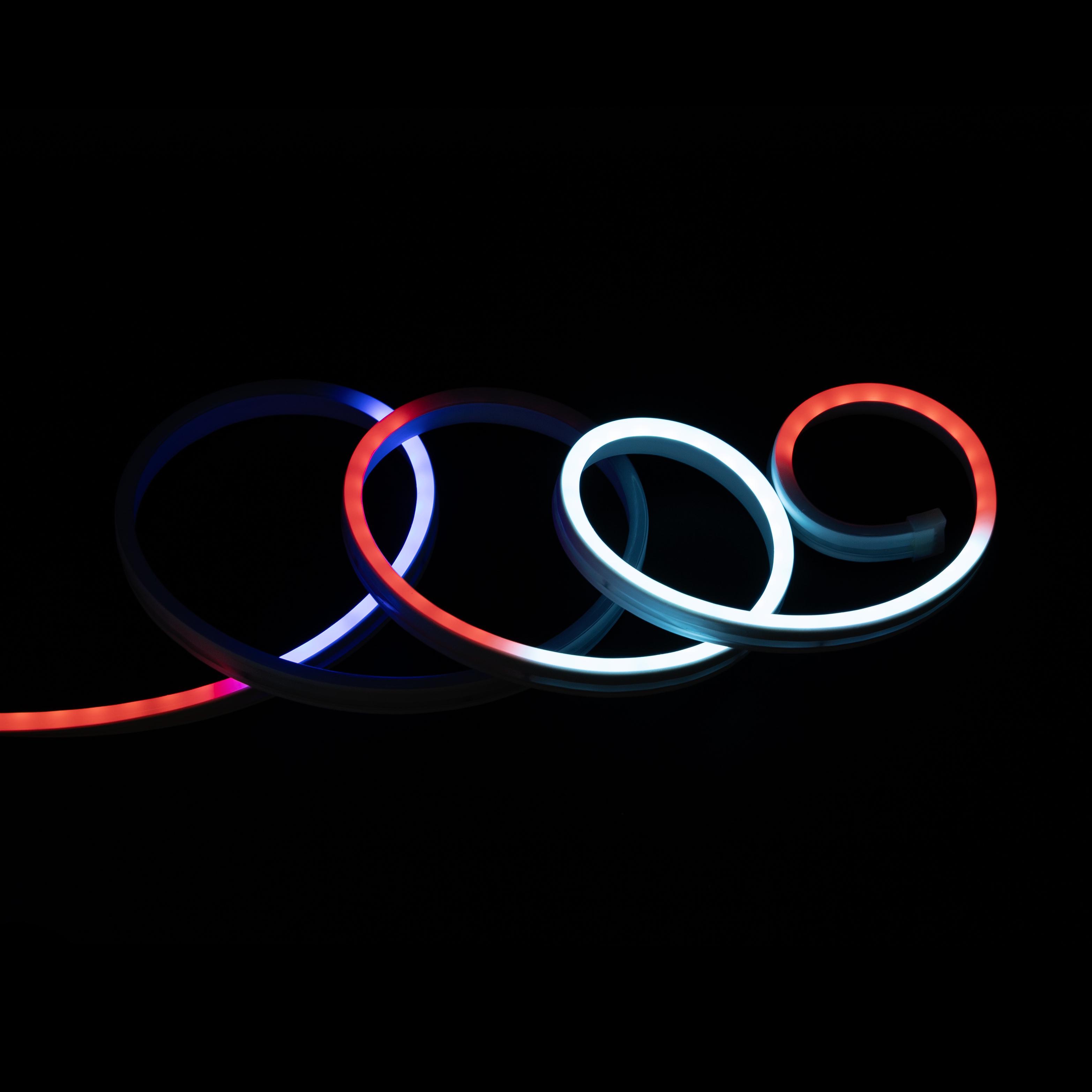 Світлодіодна стрічка неонова Prolum RGB Full Color готовий набір 6x12 12V 5 м Різнокольоровий (28522770) - фото 6