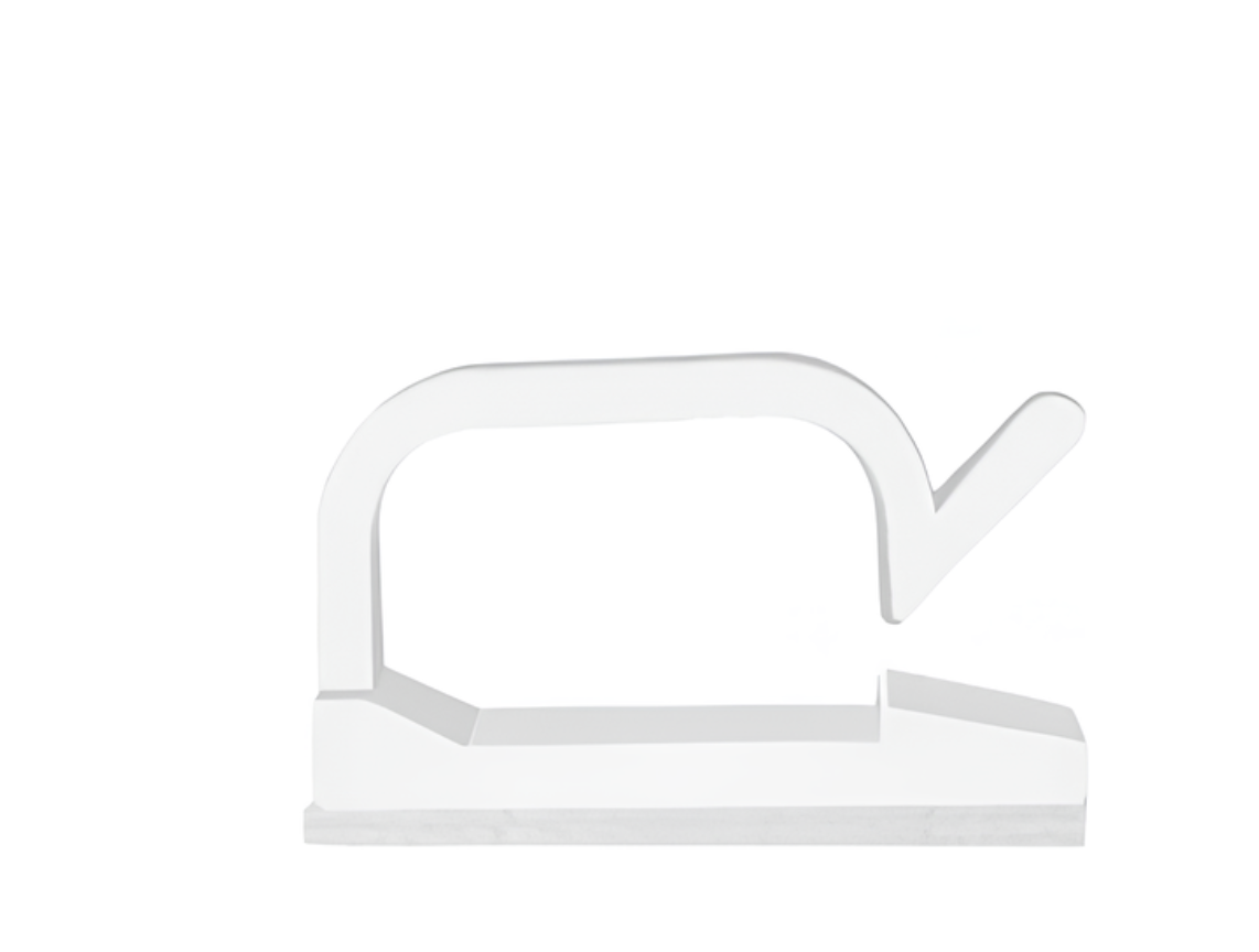 Органайзер-фіксатор для кабелю Captain 3М самоклеючий 1 шт. M Білий (563230302)