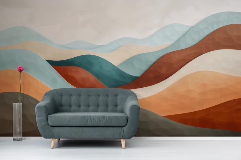 Фотообои бесшовные Яркие горы (S2076)