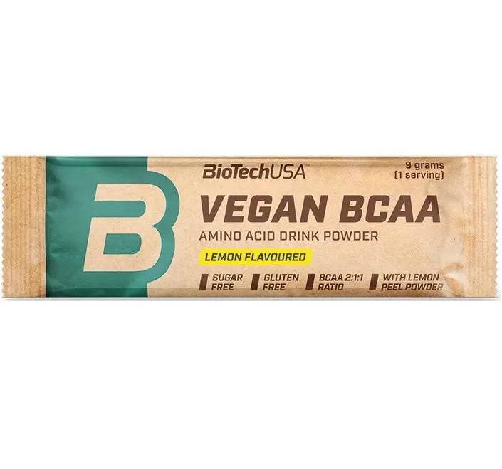 Амінокислота BCAA для спорту BioTechUSA Vegan BCAA 9 g /1 servings/ Lemon