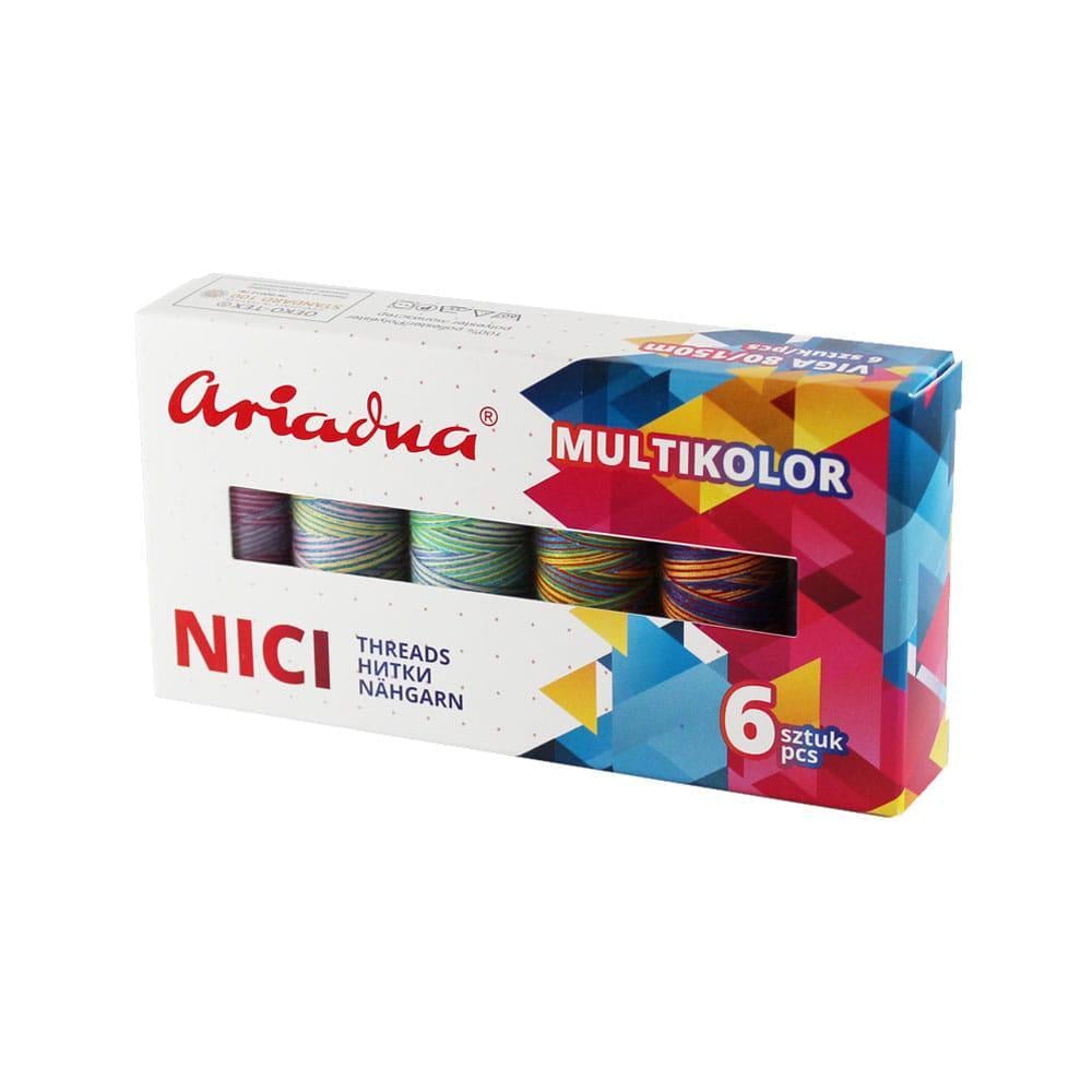 Набор мультицветных нитей Ariadna Multicolor Earth Viga 80 150 м 6 цветов (26286489)