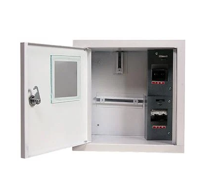 Корпус под 1-ф счетчик E.NEXT e.mbox.stand.w.f1.04.z 4 модуля встроенный с замком металлический 250х260х135 мм (s0100002)