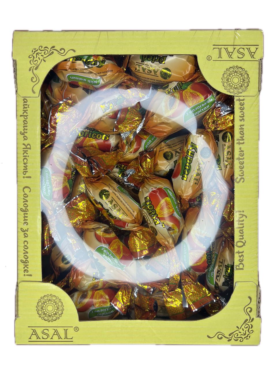 Конфеты Asal Курага в шоколаде с грецким орехом 1 кг - фото 2 Конфеты Asal Курага в шоколаде с грецким орехом 1 кг - фото 2