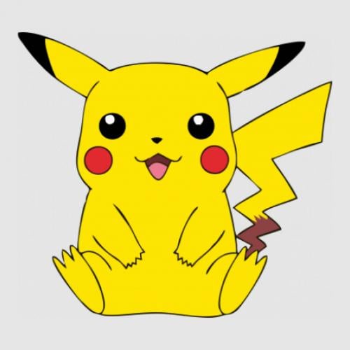 Стикер Pikachu 45x41 см Желтый (21560345)