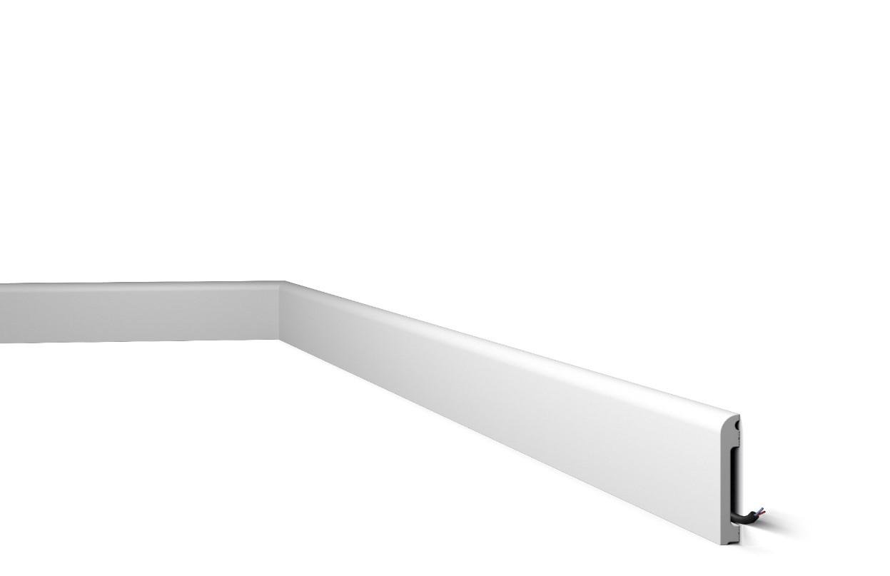 Плинтус гладкий NMC FL12 2000х80х13 мм (441567)