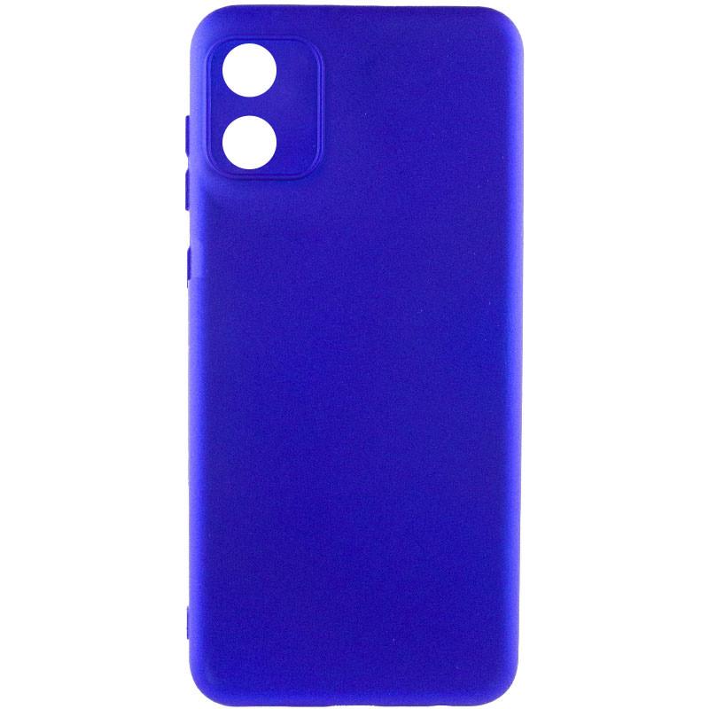 Противоударный чехол Silicone Cover Lakshmi Full Camera (A) для Motorola Moto E13 Синий / Iris