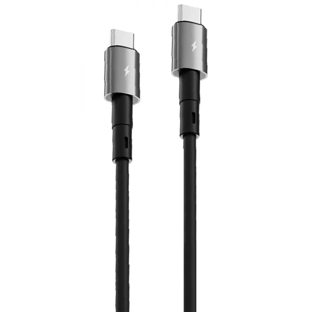 Кабель для зарядки Proove Silicraft, Type-C to Type-C, мощность 60W, длина 1 м, Черный