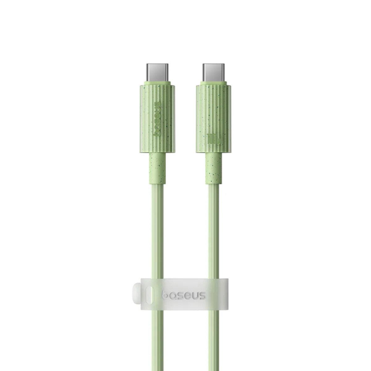 Кабель BASEUS Habitat Series Fast Charging Cable Type-C to Type-C 100W 100 см Natural Green (614706)