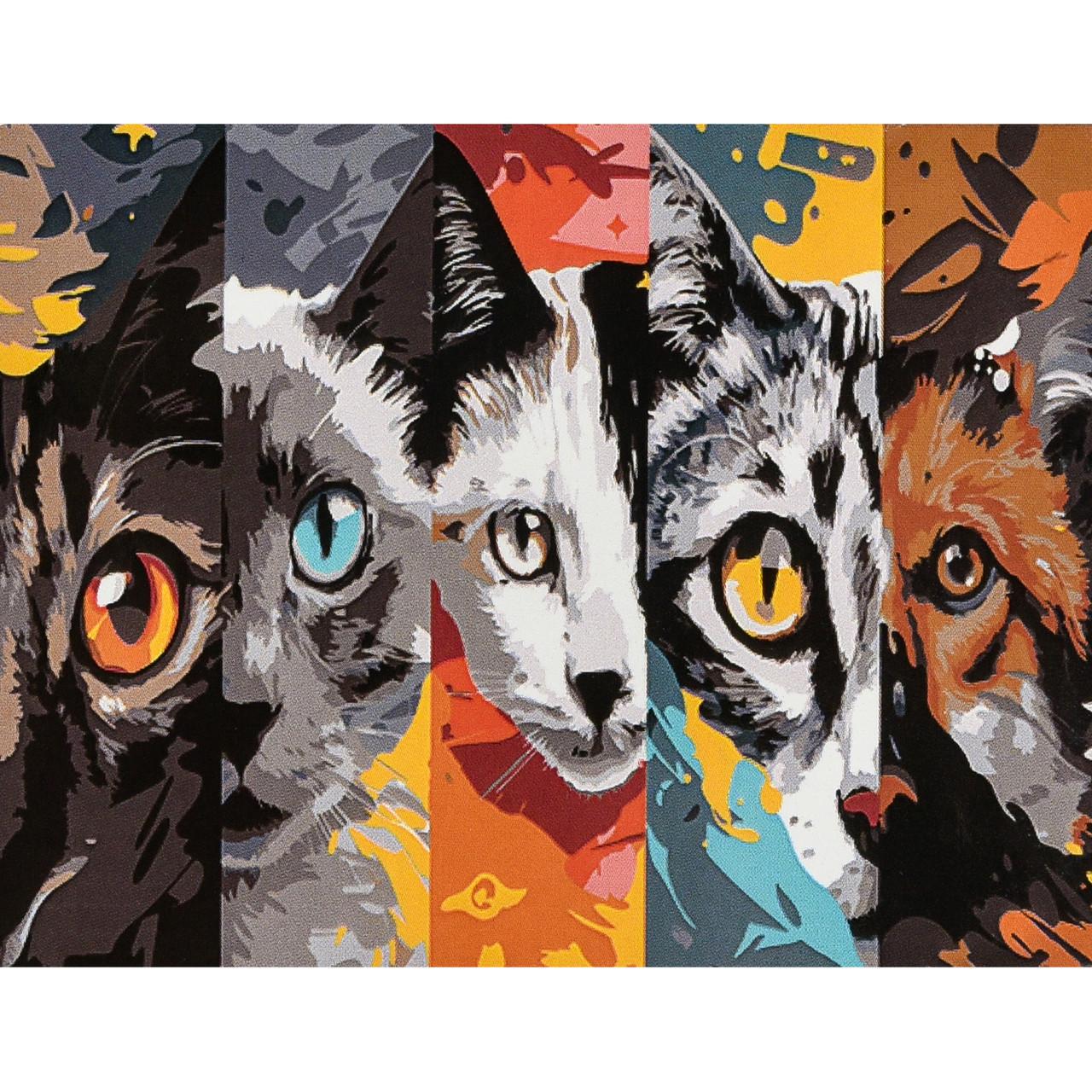 Картина по номерам Strateg Премиум Взгляд зверя 30х40 см (SS1151)