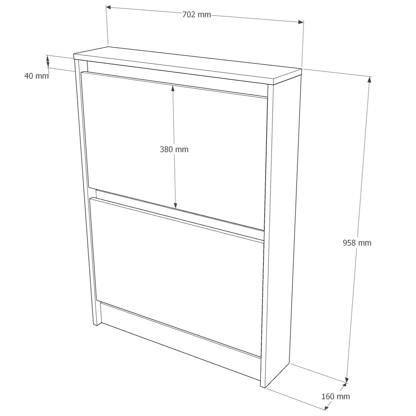 Тумба под обувь Everest Сити 160-2 702х160х958 мм Сонома/Графит (11436) - фото 8 Тумба под обувь Everest Сити 160-2 702х160х958 мм Сонома/Графит (11436) - фото 8