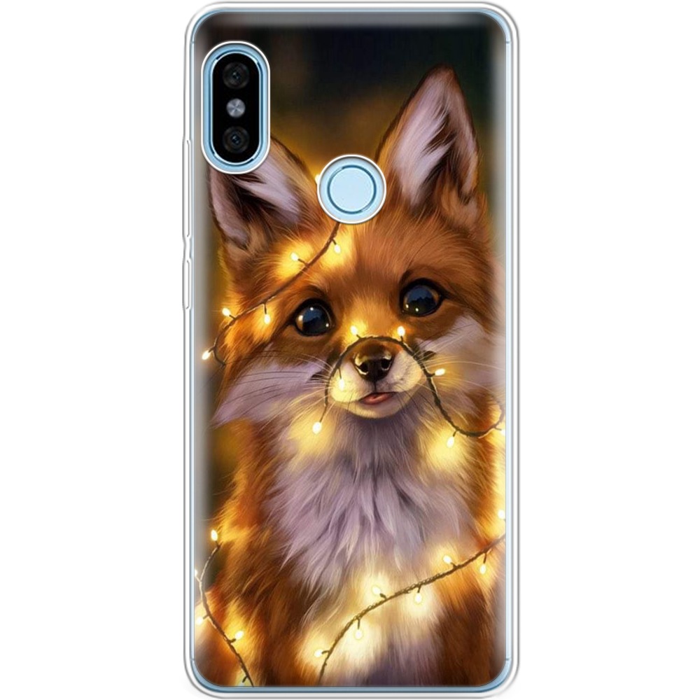 Чохол BoxFace Xiaomi Redmi Note 5 / Note 5 Pro Різдвяна Лисичка Прозорий силікон (32971-up2399-32971)