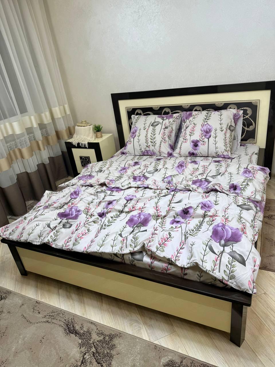 Комплект постільної білизни Ірис бавовняний полуторний 150х220/70х70 см Білий (28857934)