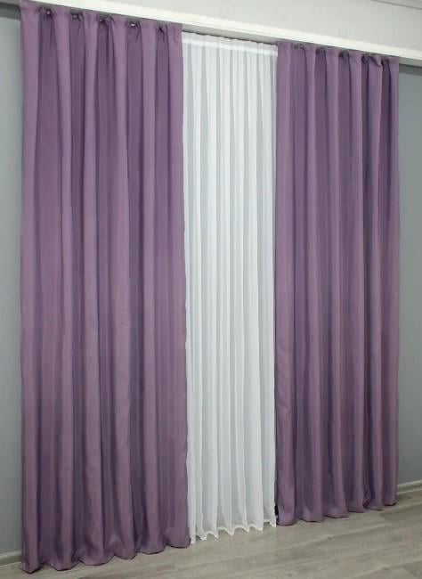 Ткань шторная Ibiza Фиалковый (1347ш) - фото 2 Ткань шторная Ibiza Фиалковый (1347ш) - фото 2