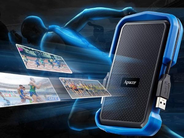 Жорсткий диск зовнішній Apacer HDD 2,5" USB 1.0TB Apacer AC631 Black/Blue (AP1TBAC631U-1) - фото 10