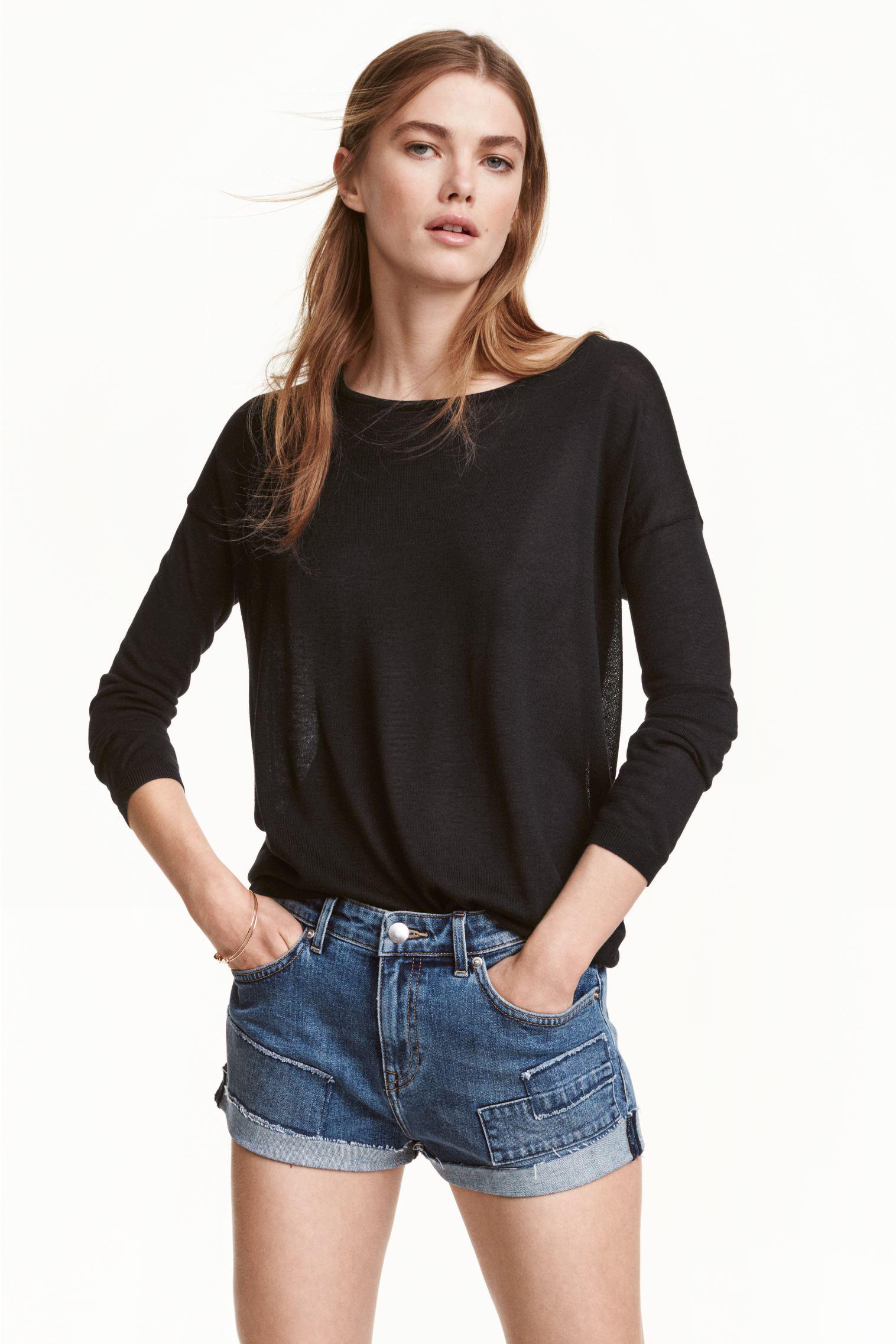 Джемпер H&M XS Чорний (3635054)