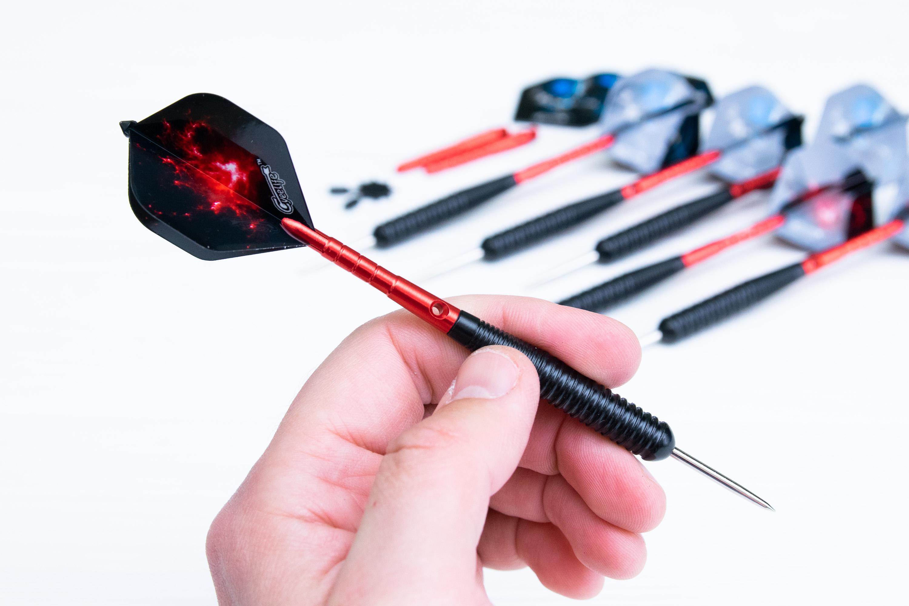 Набор дротиков для дартс Cyee Life из стали 6 шт. 22 г та запчасти - фото 2 Набор дротиков для дартс Cyee Life из стали 6 шт. 22 г та запчасти - фото 2