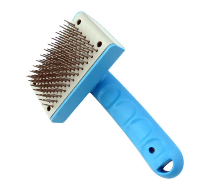 Гребінець пуходерка з кнопкою для очищення 17x9,5 см (00000005699)