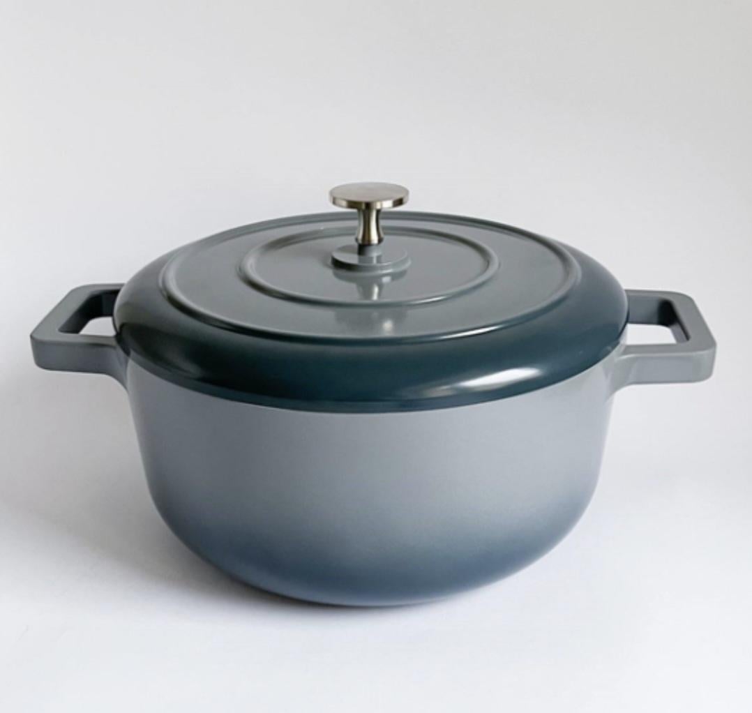 Кастрюля Pepper Doma алюминиевая 4,5 л 24 см Голубовато-серый (PR-2324-24)