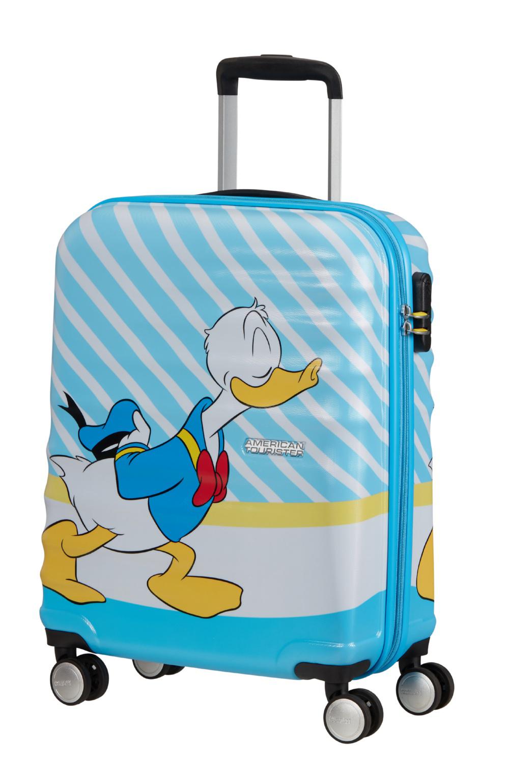 Валіза American Tourister Wavebreaker Disney - Kiss 55х40х20 см Блакитний (31C/21001)