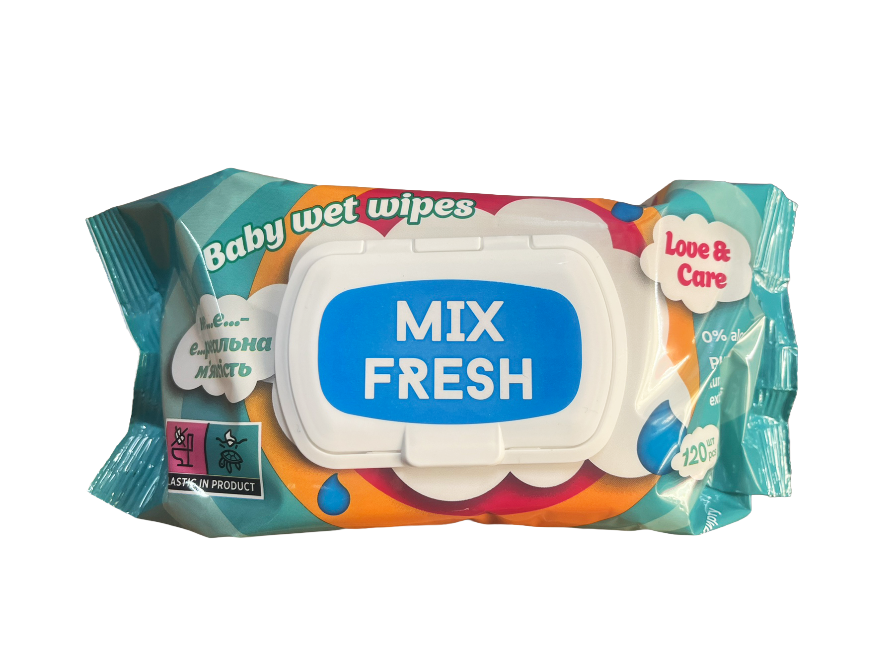 Влажные салфетки детские Mix Fresh 120 шт. (133402)