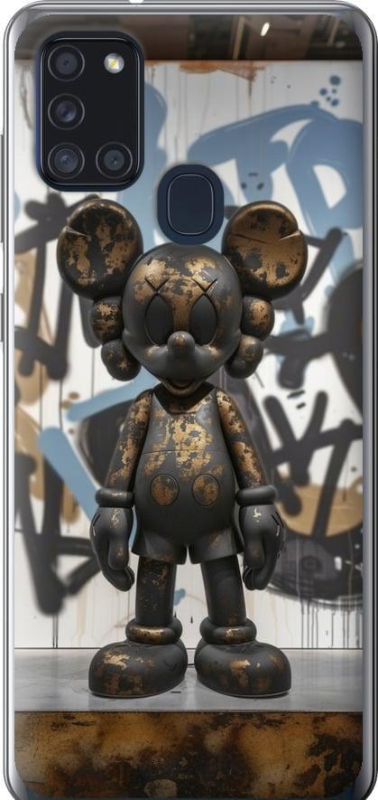 Чехол на Samsung Galaxy A21s A217F Bronze kaws v2 (6098t-1943-42517)