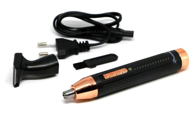 Триммер аккумуляторный для носа и ушей Gemei GM-3120 2 насадки Триммер аккумуляторный для носа и ушей Gemei GM-3120 2 насадки