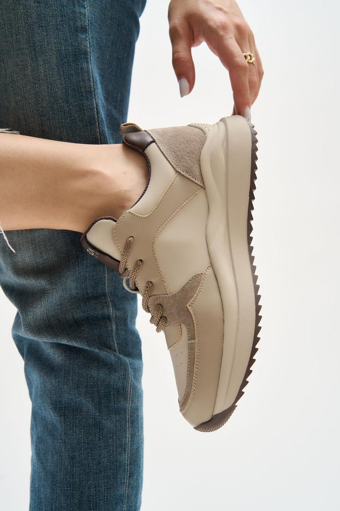 Кроссовки женские LONZA р. 37 Бежевый (180005) - фото 4 Кроссовки женские LONZA р. 37 Бежевый (180005) - фото 4