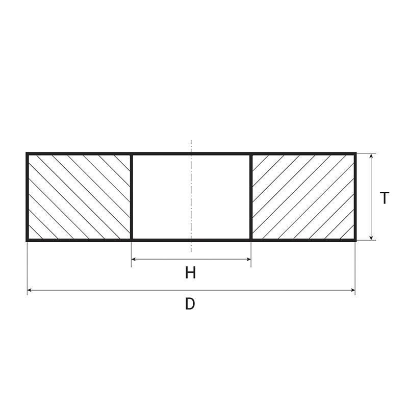 Круг шлифовальный на бакелитовой связке ЗАК 1 125x6x22,23 мм 14А F24 ЗИ37-43 80 N - фото 2