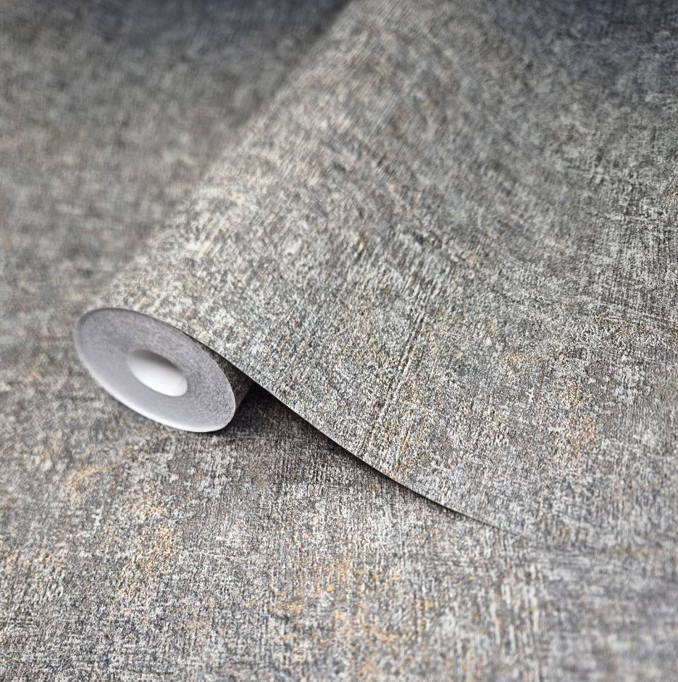 Обои виниловые Marburg под штукатурку 10x1,0 м Серый (1032878)