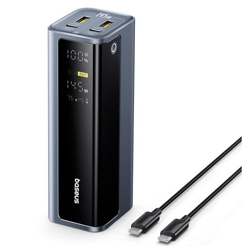 Повербанк Baseus EnerGeek GP12 20800 mAh 145W/3A быстрая зарядка для ноутбука Черный (UBB200917) Повербанк Baseus EnerGeek GP12 20800 mAh 145W/3A быстрая зарядка для ноутбука Черный (UBB200917)